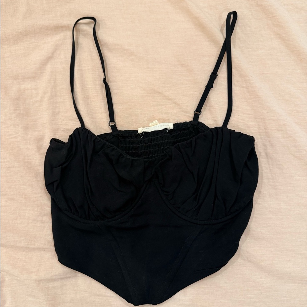 PacSun Black Bustier Top